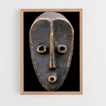 ap-african masks-7 cadre Bois clair