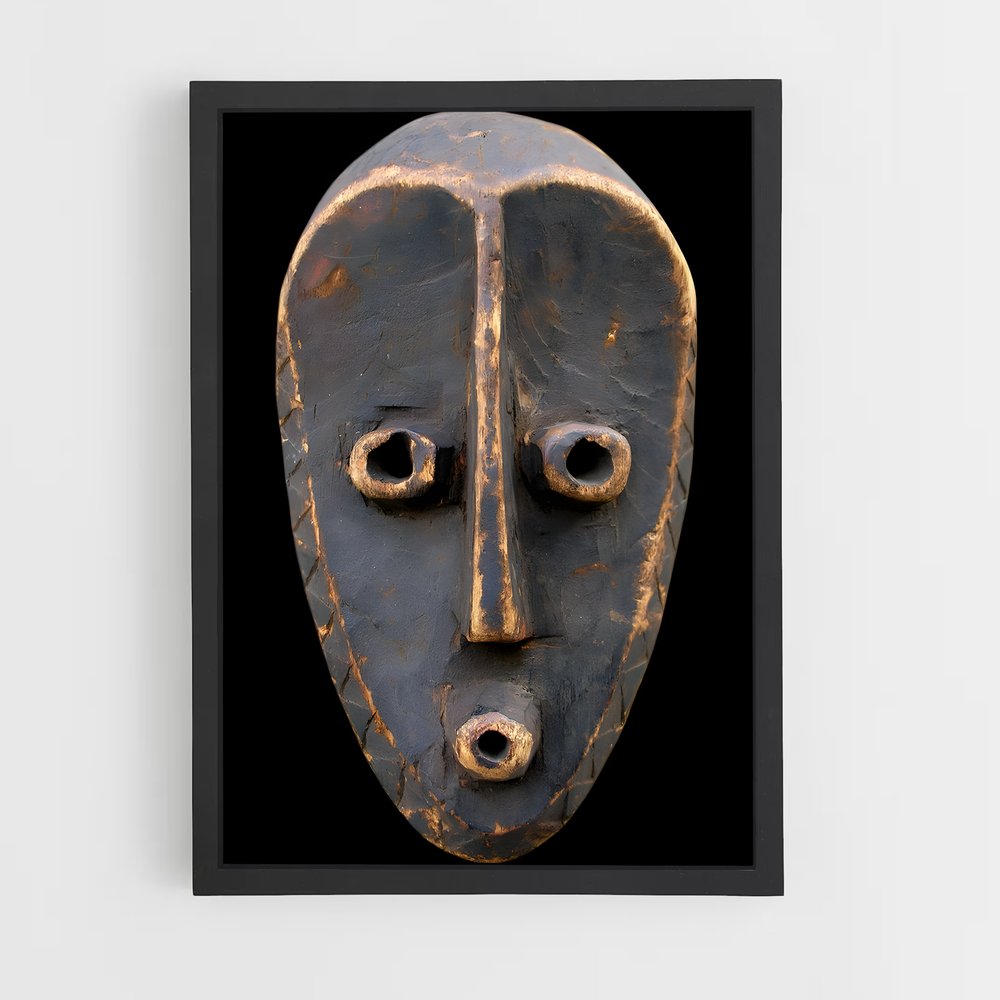 ap-african masks-7 cadre Noir