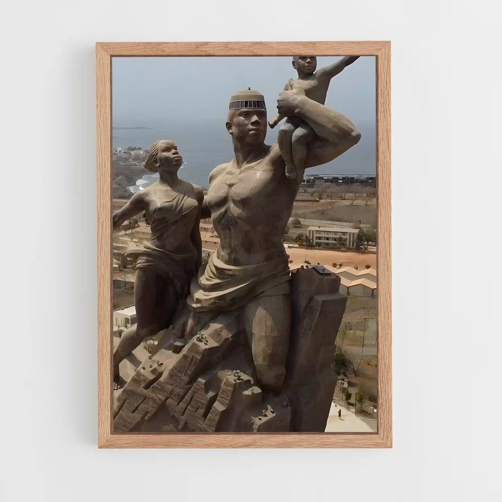 ap-african renaissance monument-2 cadre Bois clair