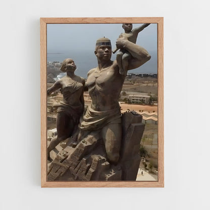 ap-african renaissance monument-2 cadre Bois clair