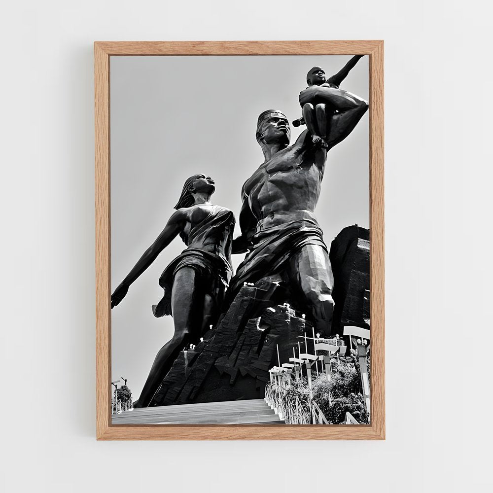 ap-african renaissance monument-5 cadre Bois clair