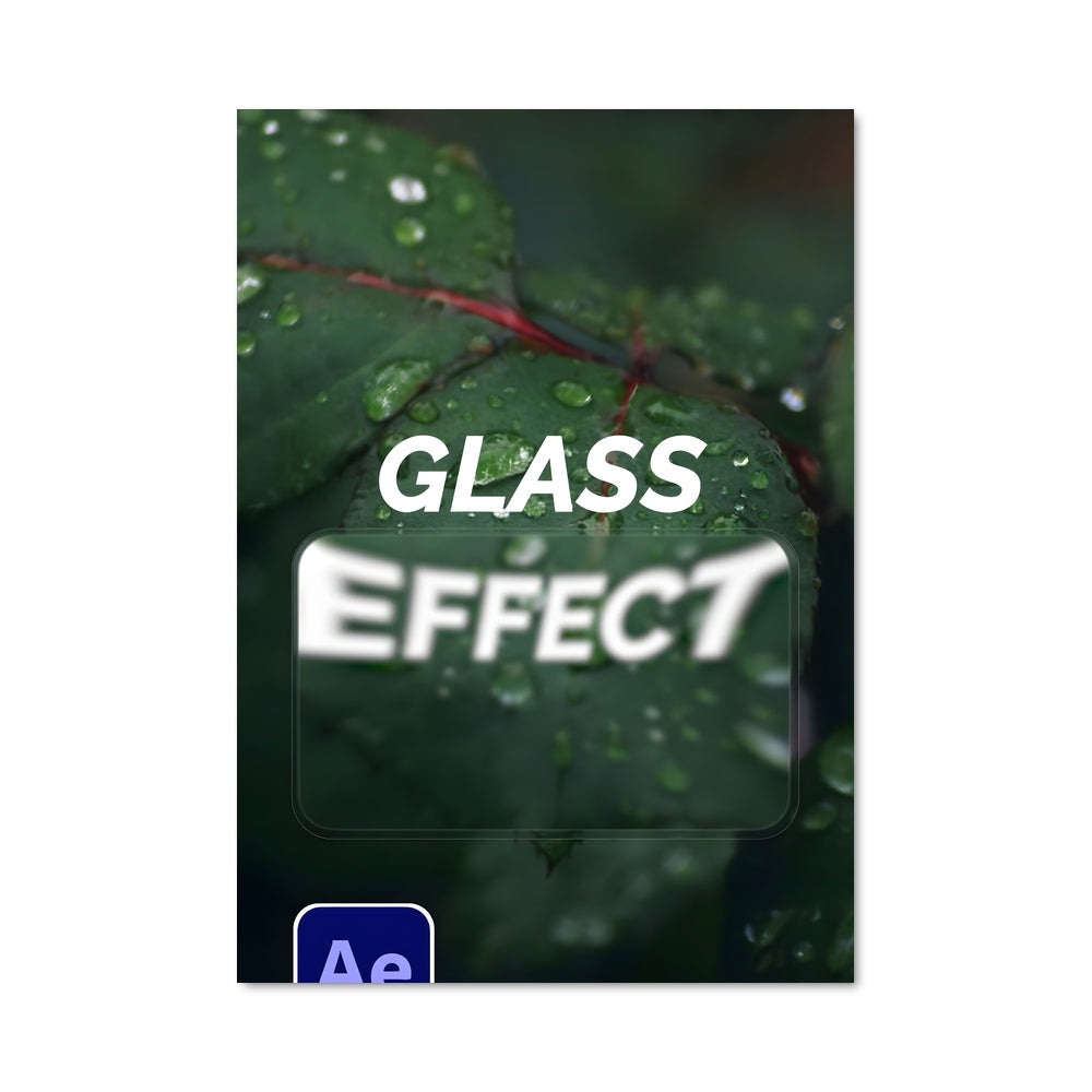Poster Effet Verre