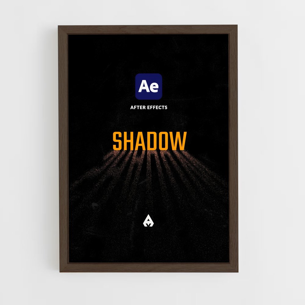 ap-after effects-1 cadre Bois foncé
