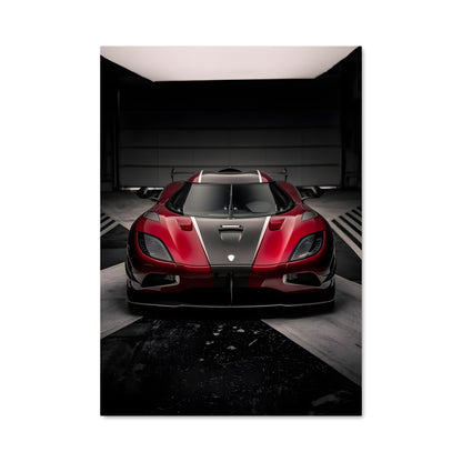 Poster Agera Noir et Rouge