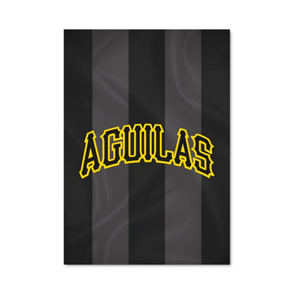 Poster Agua Noir et Jaune