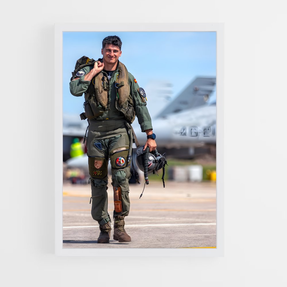 ap-air force pilot-10 cadre Blanc