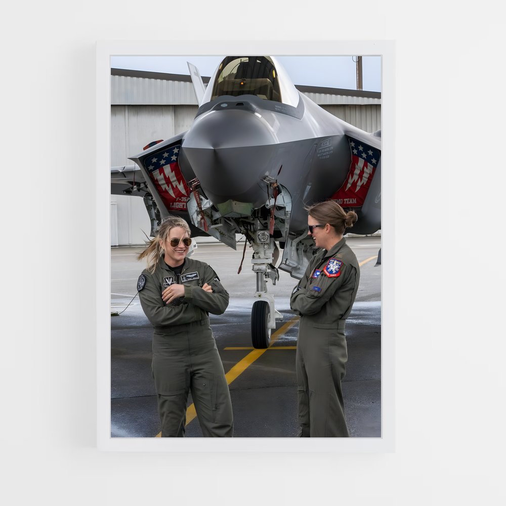 ap-air force pilot-3 cadre Blanc