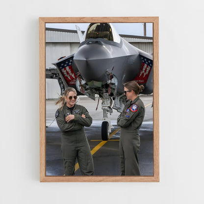 ap-air force pilot-3 cadre Bois clair