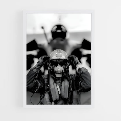 ap-air force pilot-6 cadre Blanc