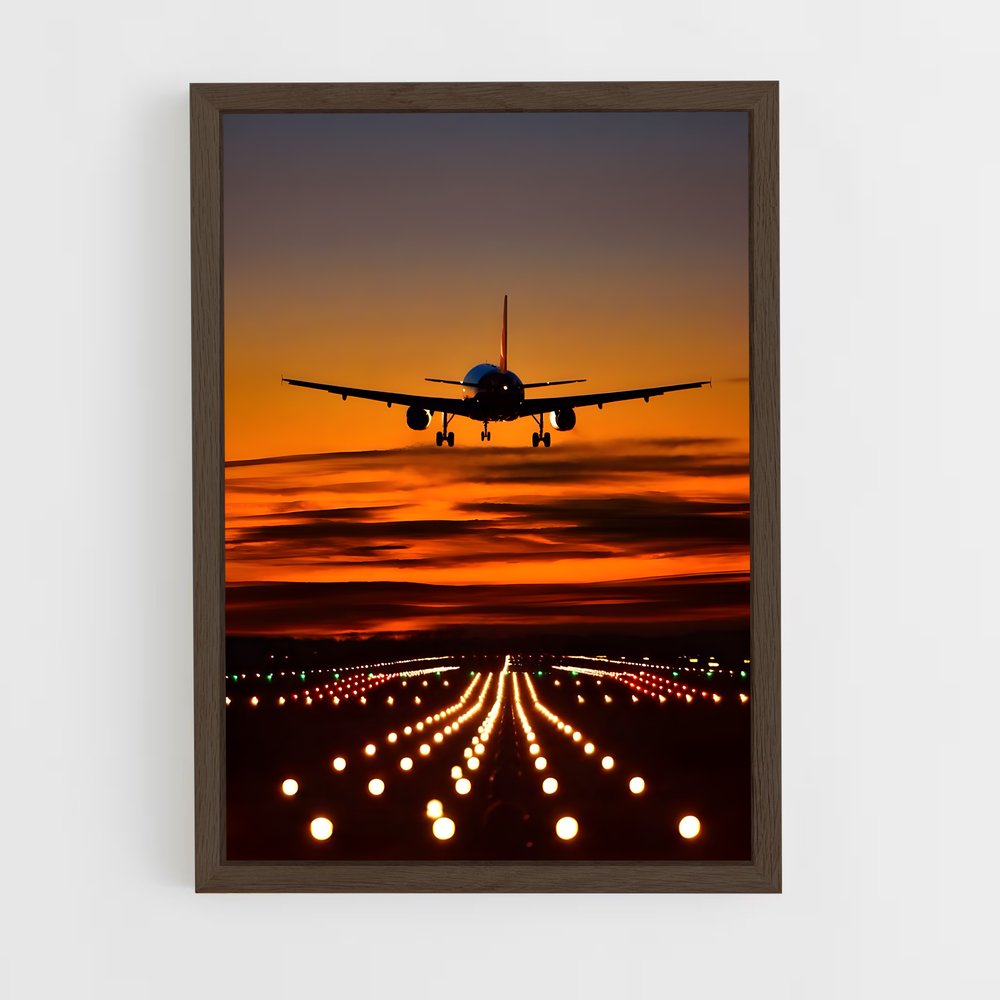 ap-airbus a320-1 cadre Bois foncé