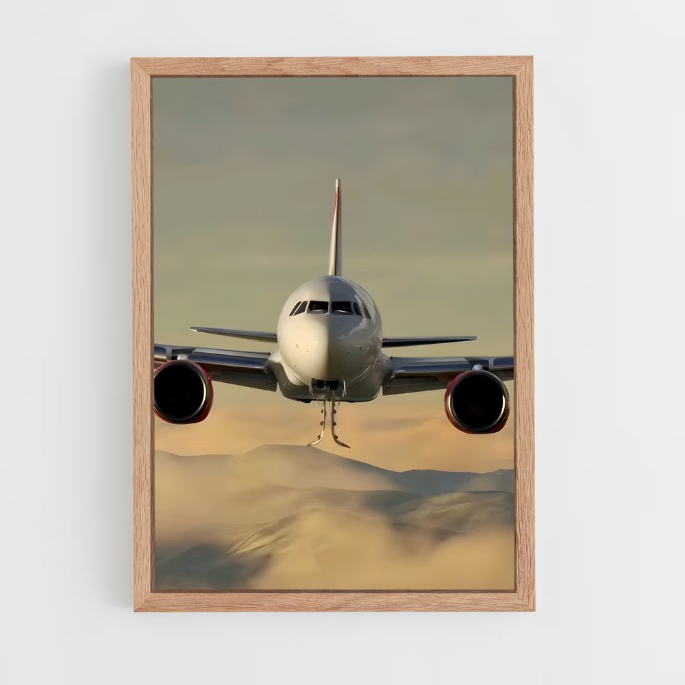 ap-airbus a320-2 cadre Bois clair
