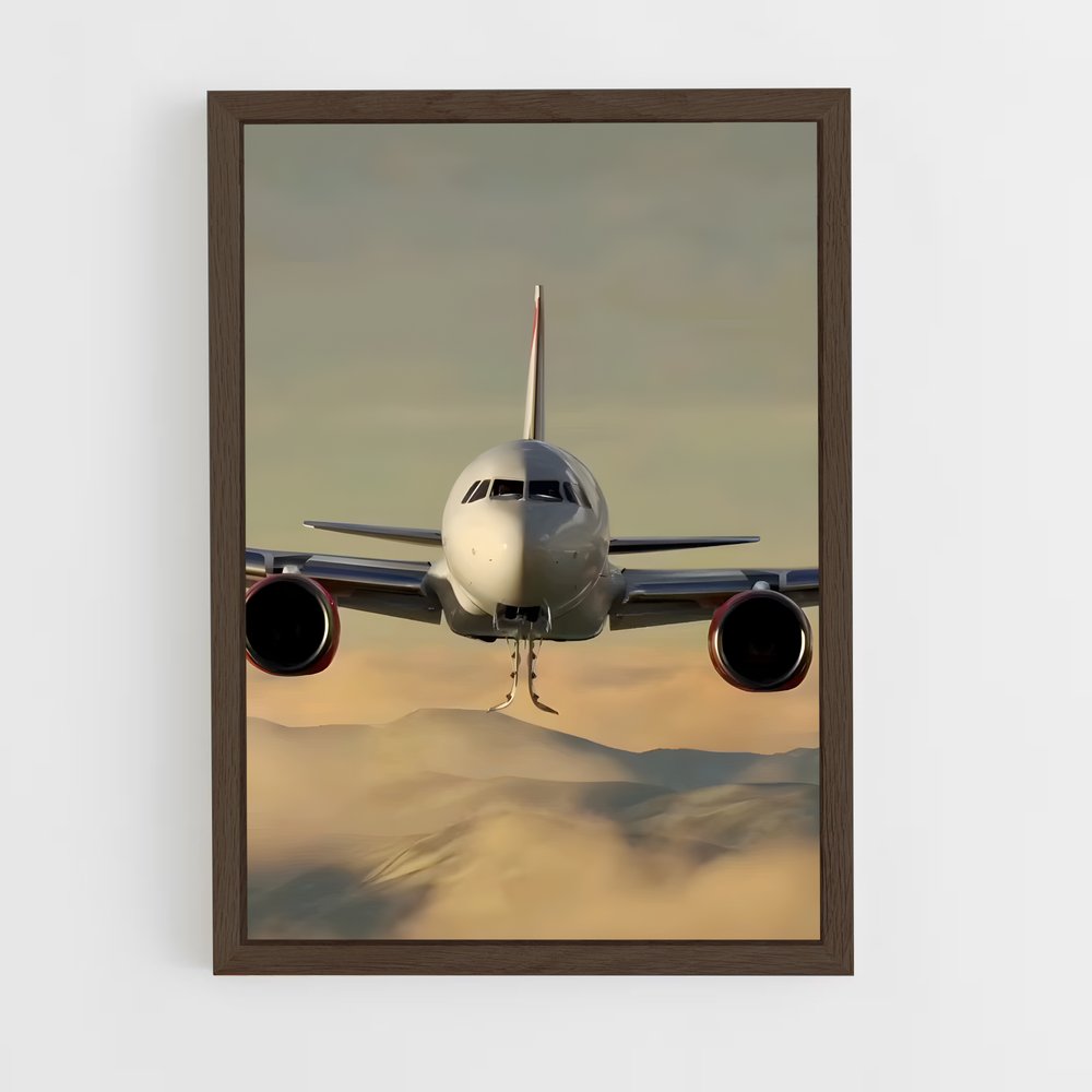 ap-airbus a320-2 cadre Bois foncé