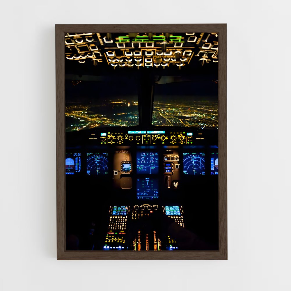 ap-airbus a320-3 cadre Bois foncé