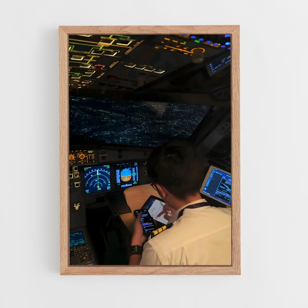 ap-airbus a320-5 cadre Bois clair