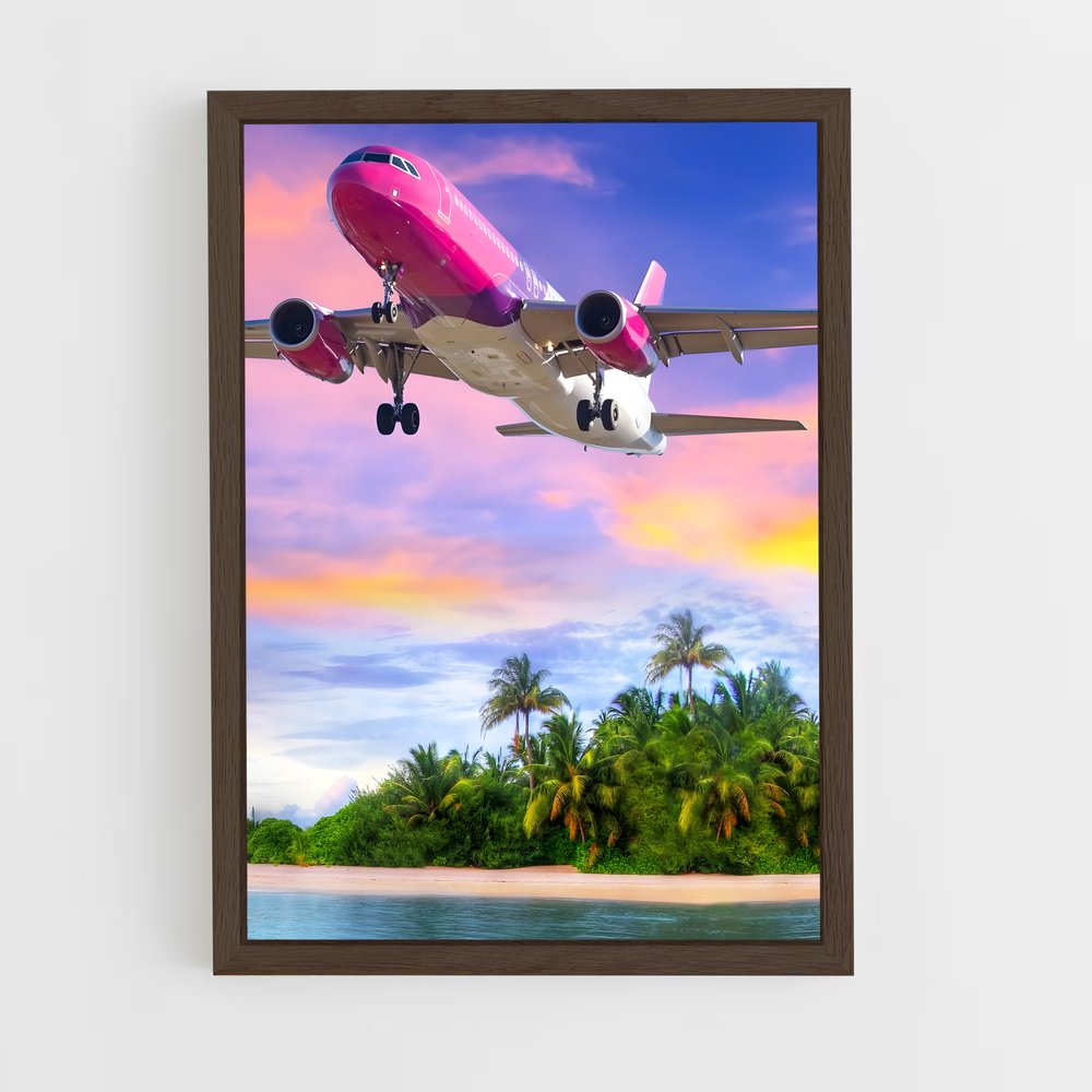 ap-airbus a320-6 cadre Bois foncé