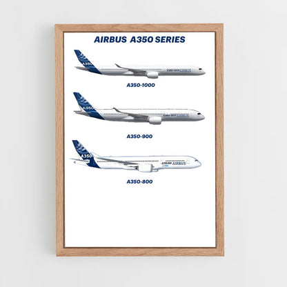 ap-airbus a350-4 cadre Bois clair
