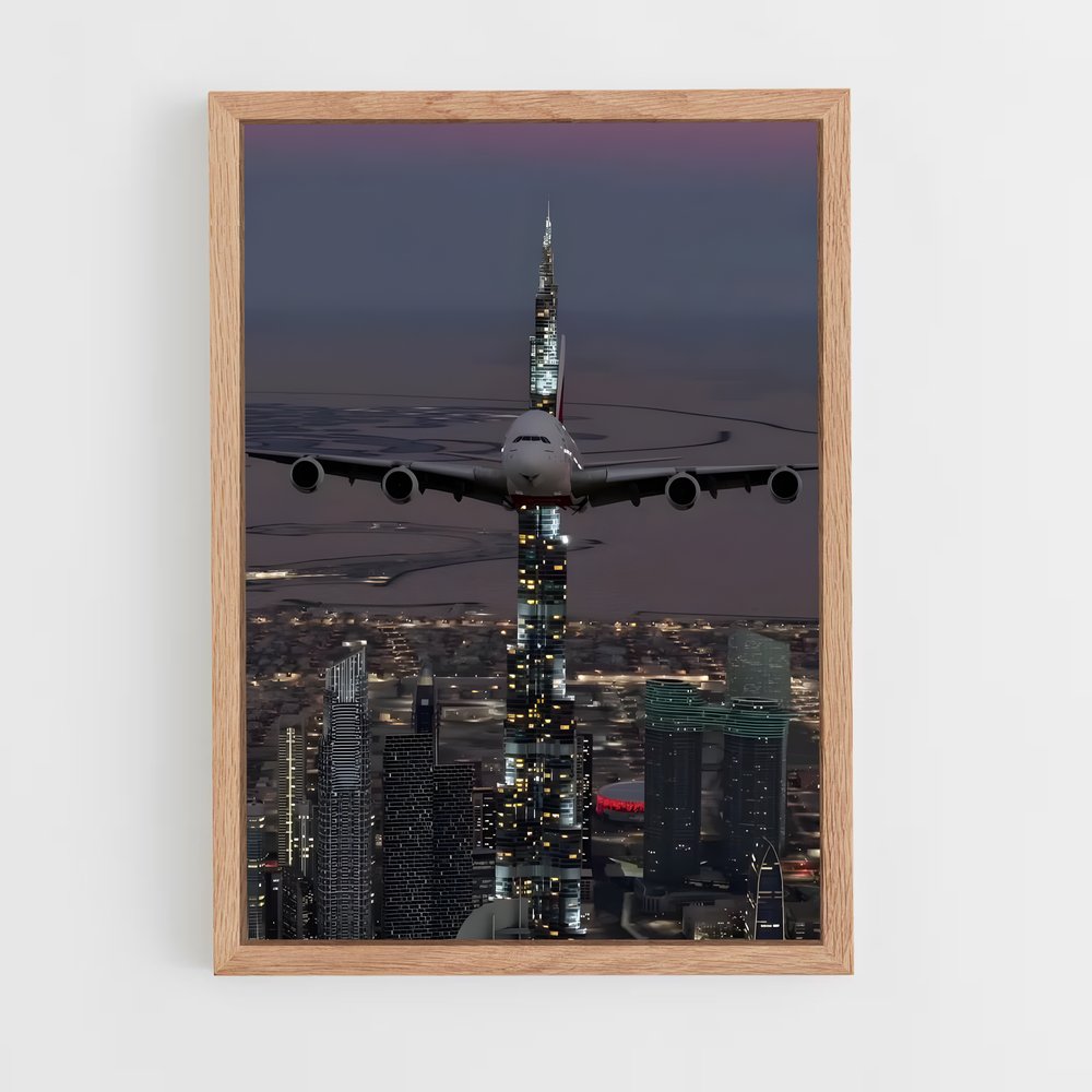 ap-airbus a380-10 cadre Bois clair