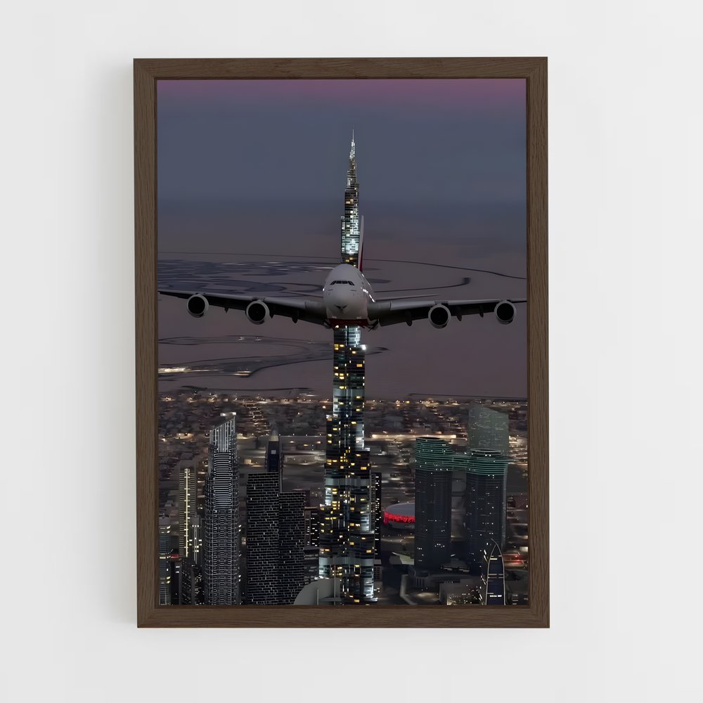 ap-airbus a380-10 cadre Bois foncé