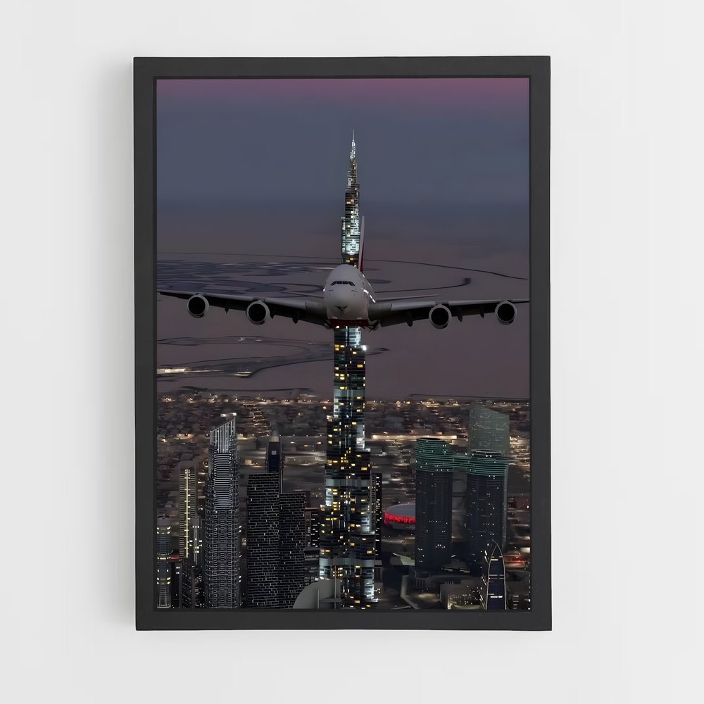 ap-airbus a380-10 cadre Noir