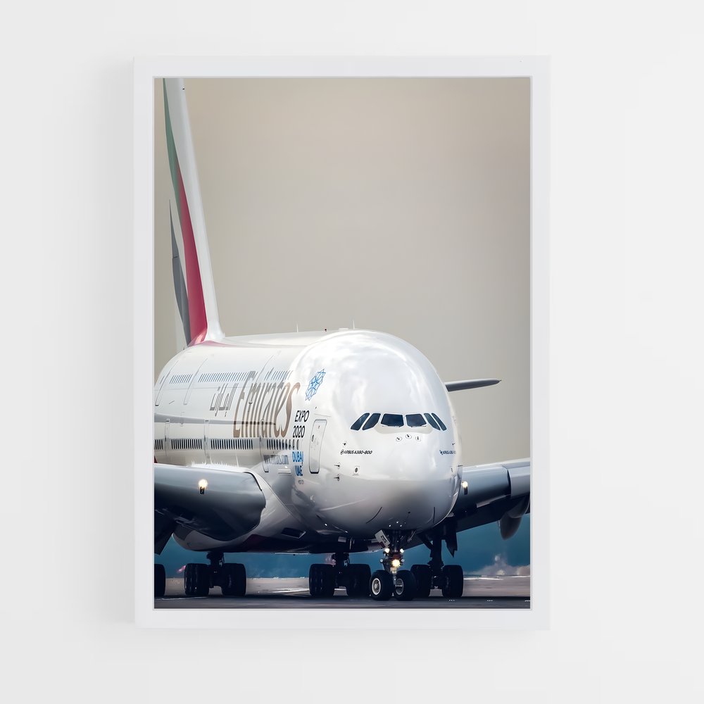 ap-airbus a380-12 cadre Blanc