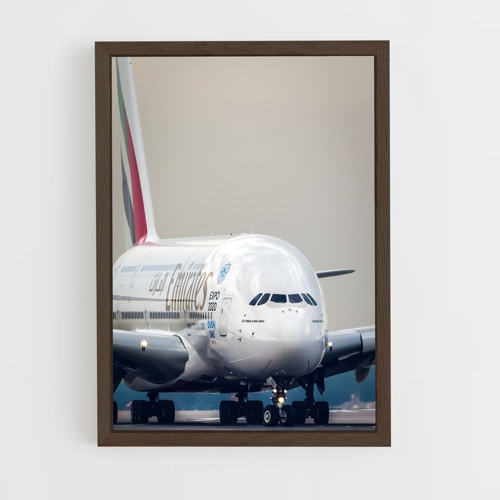 ap-airbus a380-12 cadre Bois foncé
