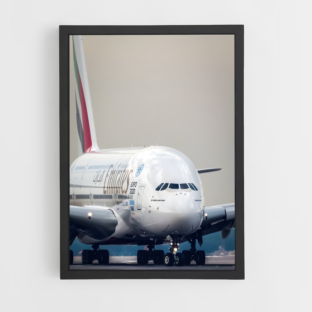 ap-airbus a380-12 cadre Noir