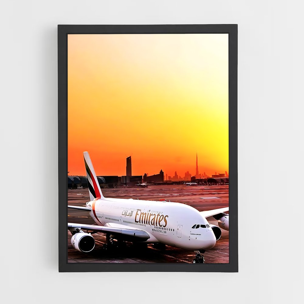 ap-airbus a380-3 cadre Noir
