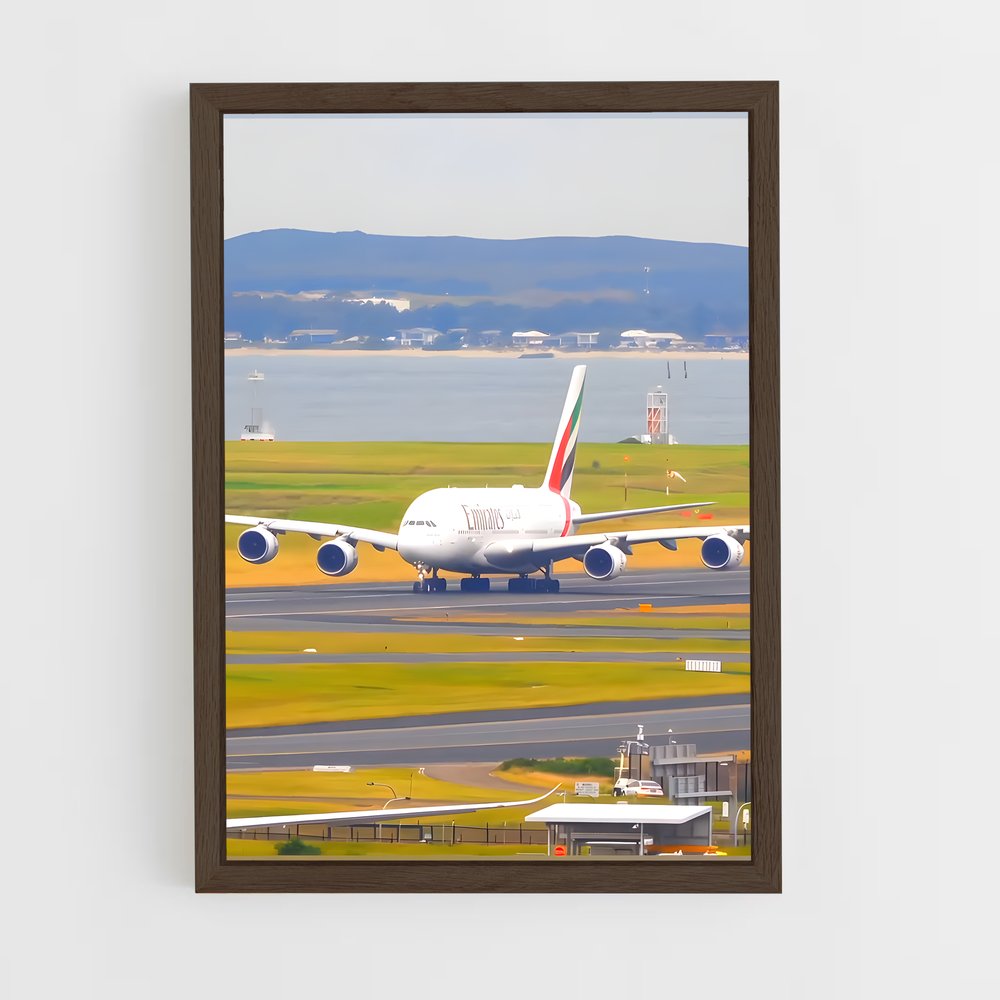 ap-airbus a380-5 cadre Bois foncé