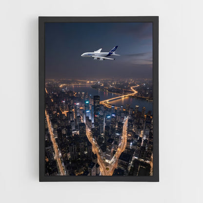 ap-airbus a380-6 cadre Noir