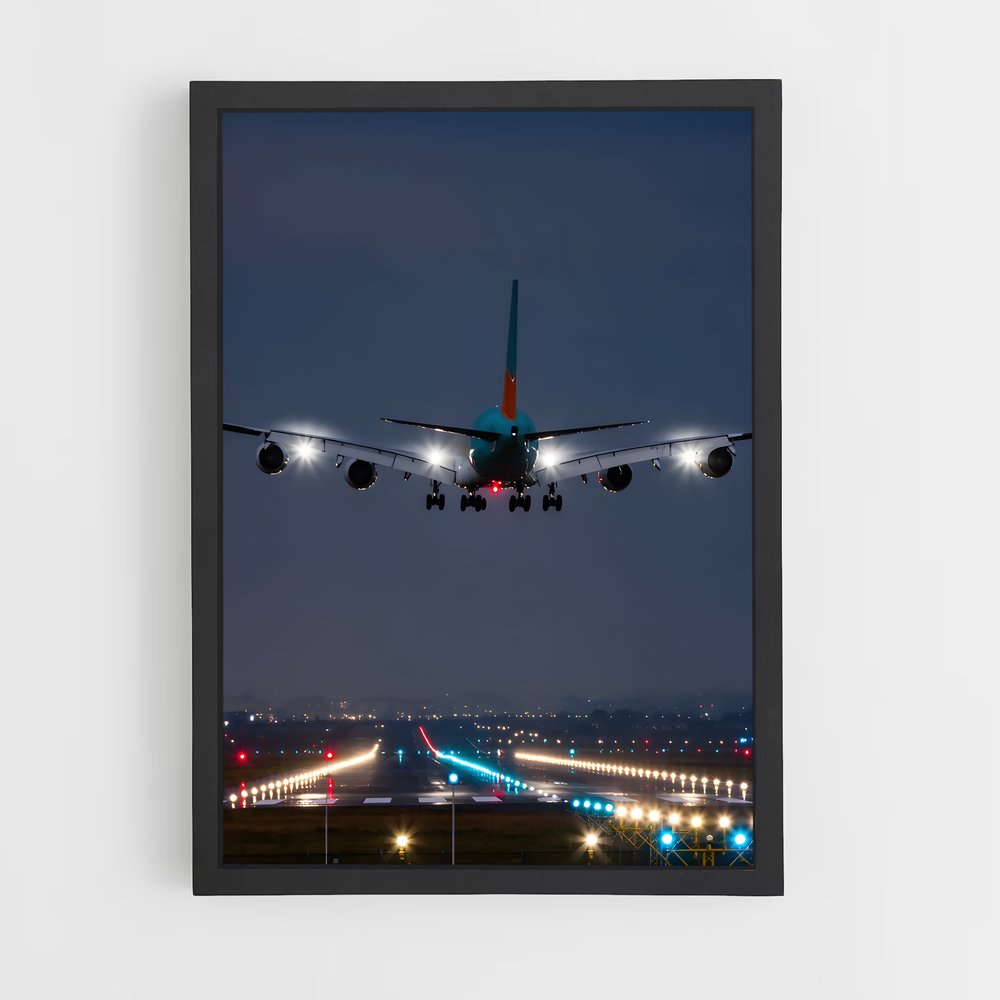 ap-airbus a380-7 cadre Noir