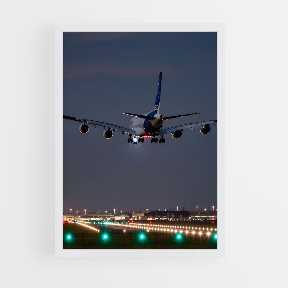 ap-airbus a380-8 cadre Blanc