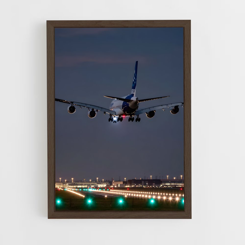 ap-airbus a380-8 cadre Bois foncé