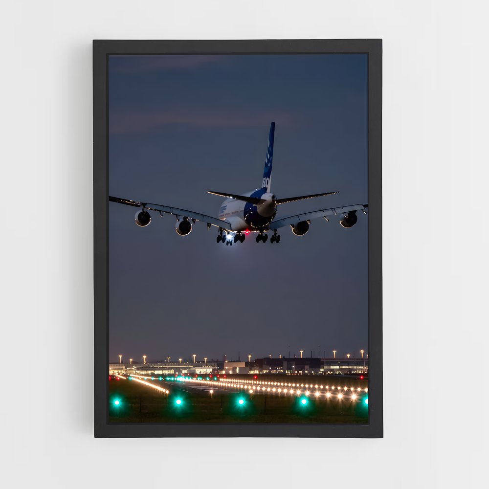 ap-airbus a380-8 cadre Noir