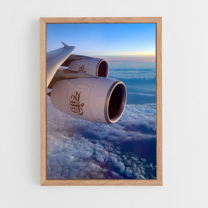 ap-airbus a380-9 cadre Bois clair