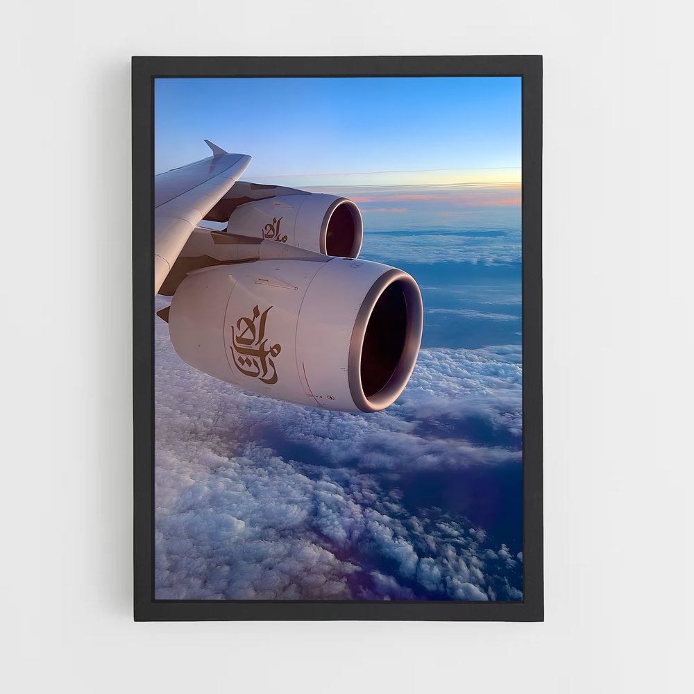 ap-airbus a380-9 cadre Noir