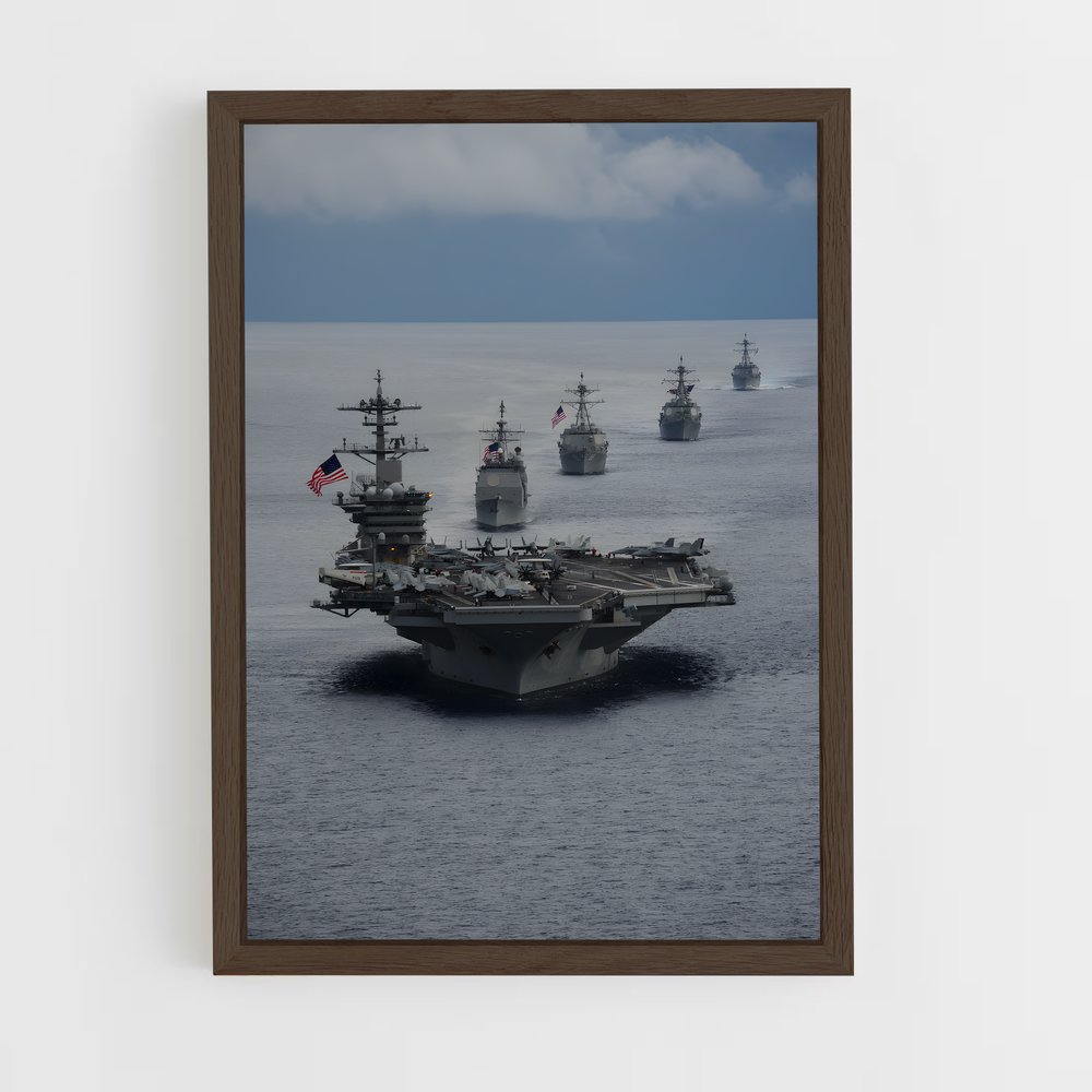 ap-aircraft carriers-1 cadre Bois foncé