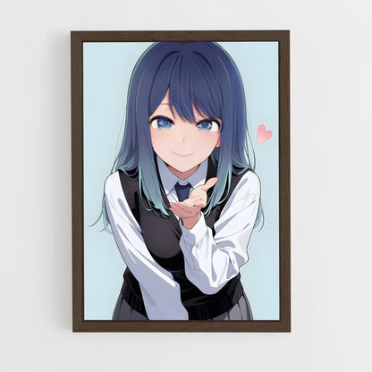 ap-akane kurokawa-10 cadre Bois foncé