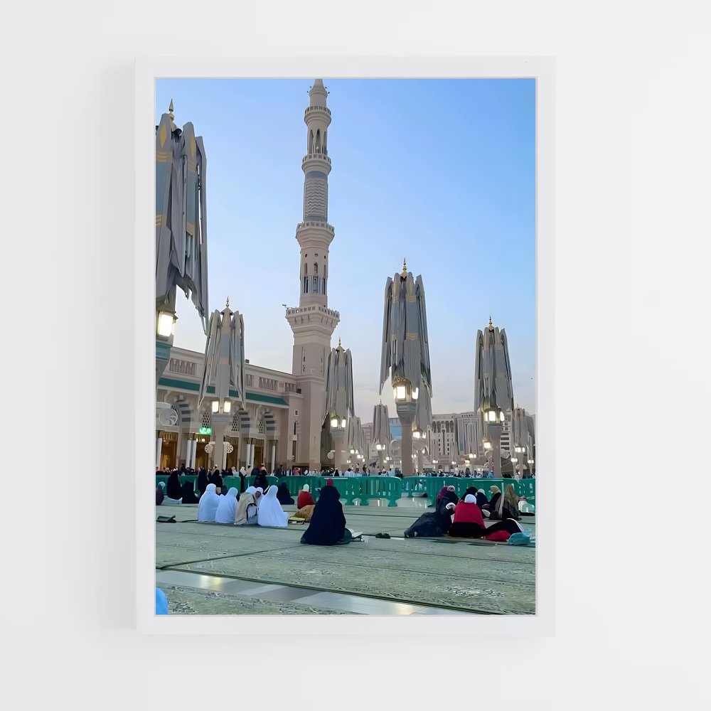 ap-al masjid al nabawi-3 cadre Blanc