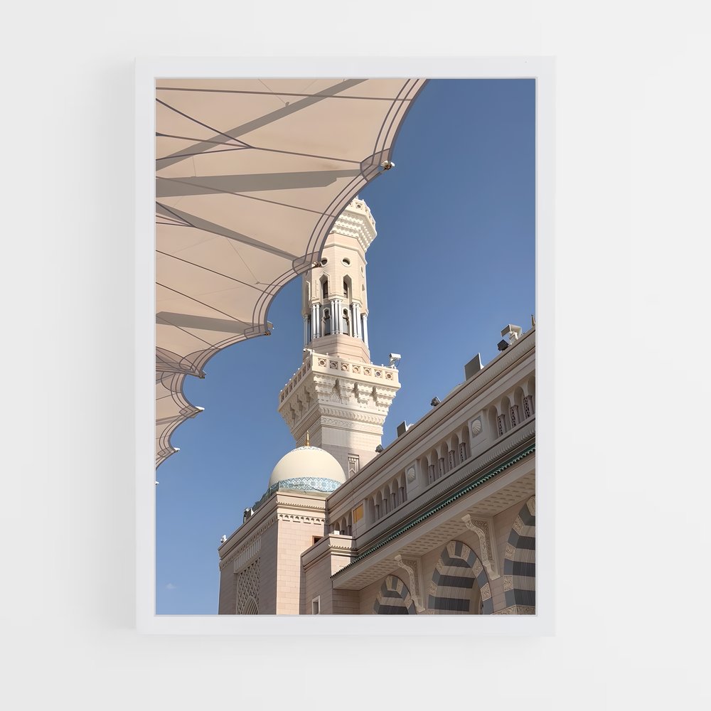 ap-al masjid al nabawi-4 cadre Blanc