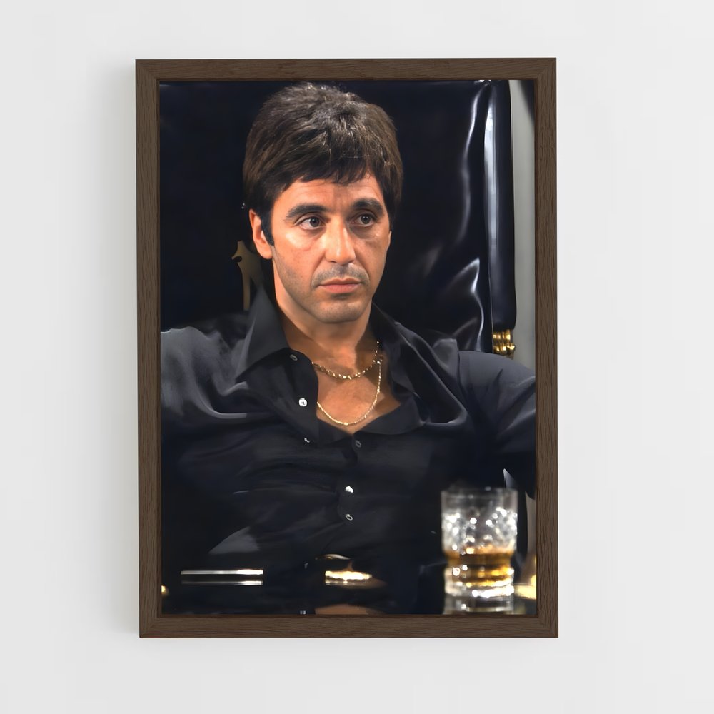 ap-al pacino-4 cadre Bois foncé