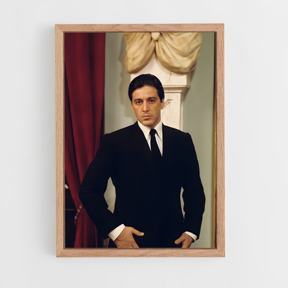 ap-al pacino-9 cadre Bois clair