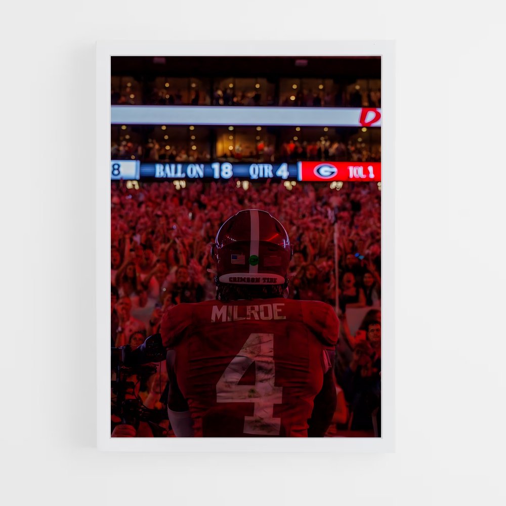 ap-alabama crimson tide-3 cadre Blanc