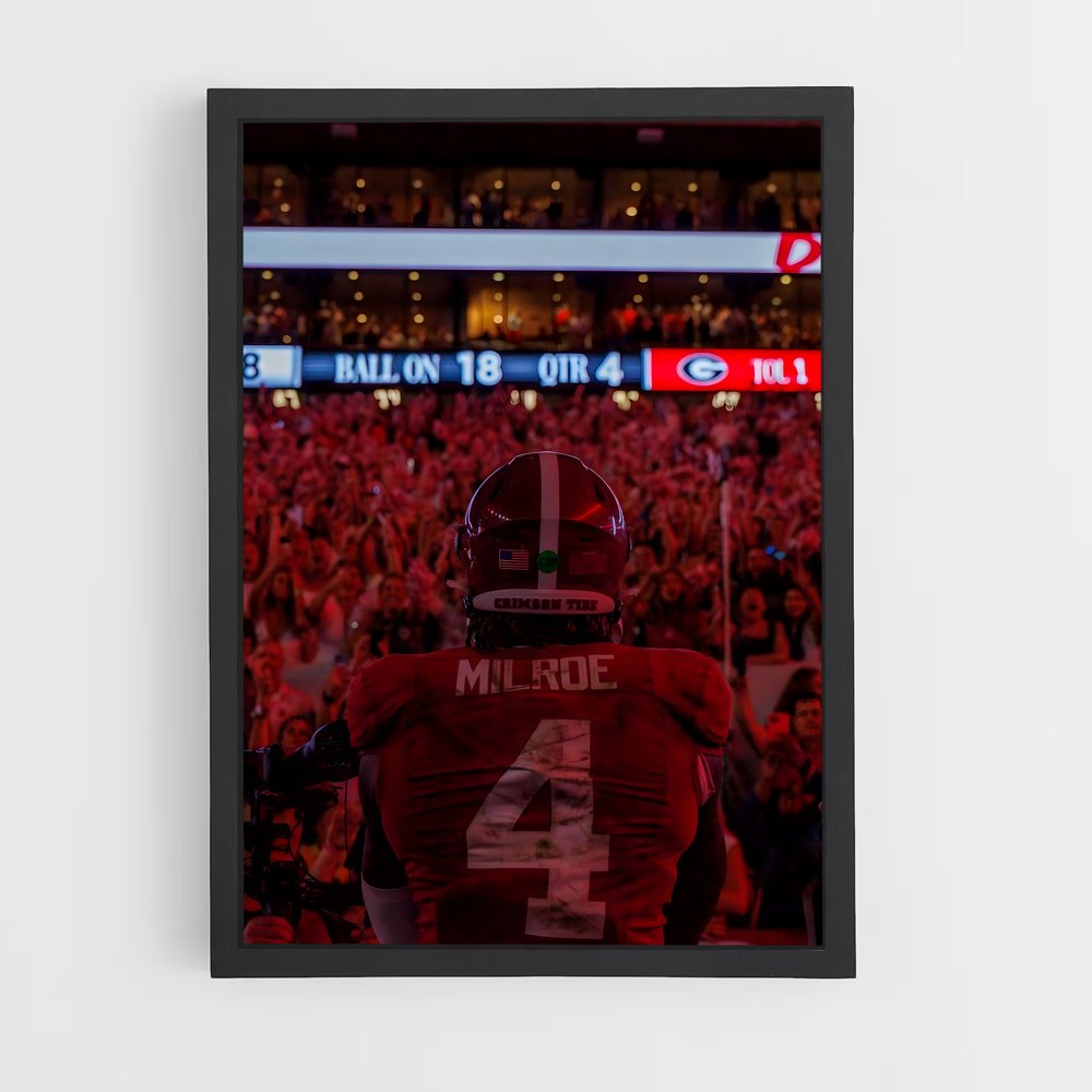 ap-alabama crimson tide-3 cadre Noir