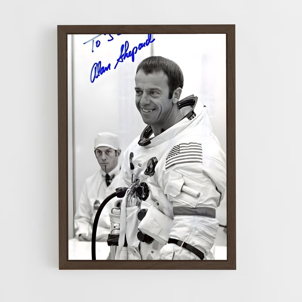 ap-alan shepard-1 cadre Bois foncé