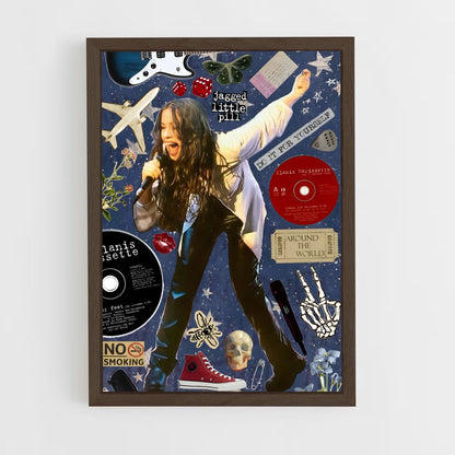 ap-alanis morissette-1 cadre Bois foncé