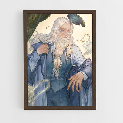 ap-albus dumbledore-5 cadre Bois foncé