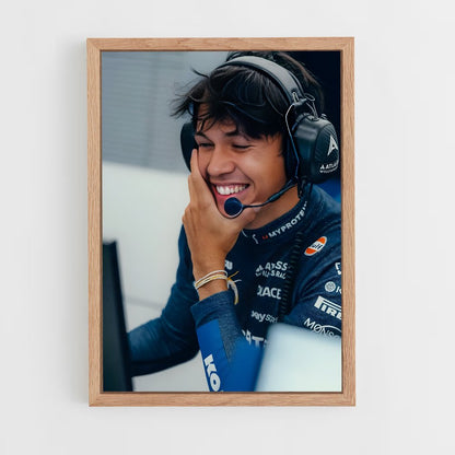 ap-alex albon-1 cadre Bois clair