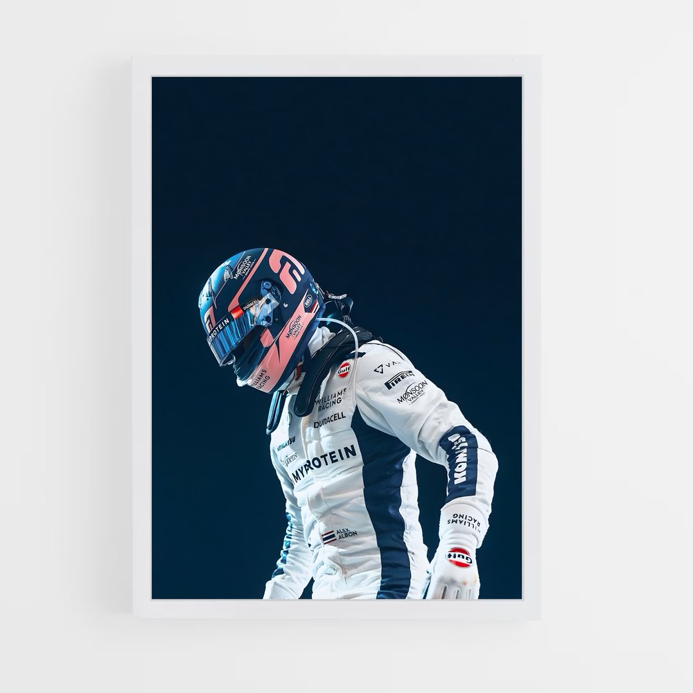 ap-alex albon-2 cadre Blanc