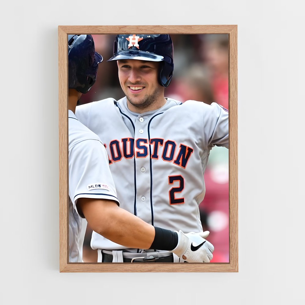 ap-alex bregman-5 cadre Bois clair