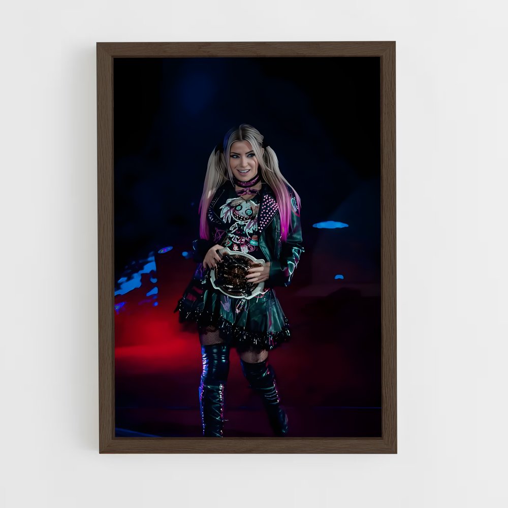 ap-alexa bliss-8 cadre Bois foncé